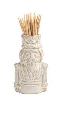 White Christmas Toothpick Holder