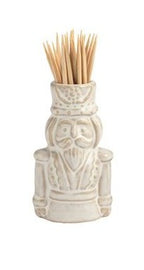 White Christmas Toothpick Holder