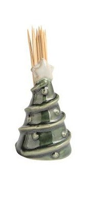 White Christmas Toothpick Holder