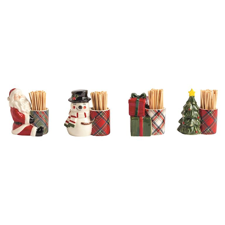 Tartan Toothpick Caddy