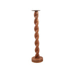 Wood Twisted Candlesticks