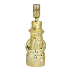 Gold Light-up Snowman Taper Holder