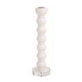 White Resin Taper Holder