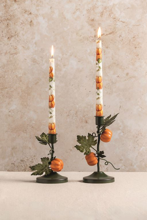 Small Pumpkin Vine Candlestick
