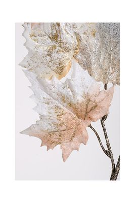 40 Inch Metallic Leaf Spray