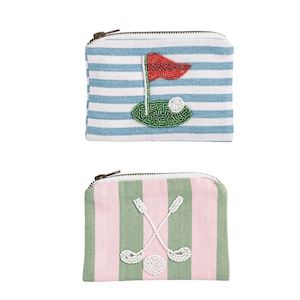 Golf Beaded Pouches