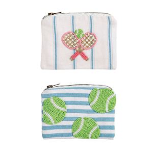 Tennis Beaded Pouches