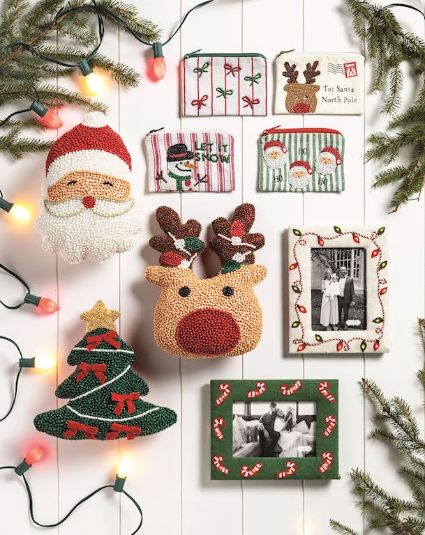Christmas Beaded Pouches