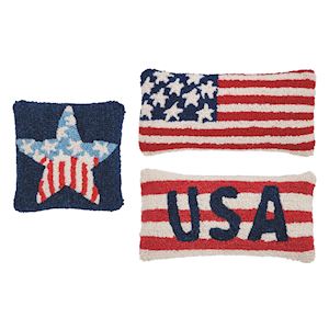 Americana Hook Wool Pillows