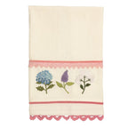 Spring Flower Embroidery Towels