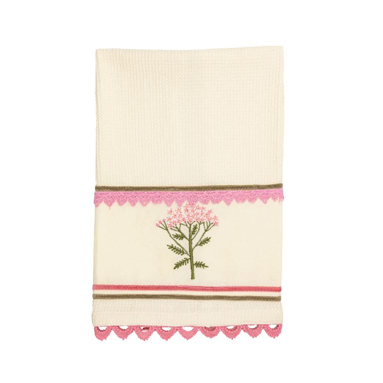 Spring Flower Embroidery Towels