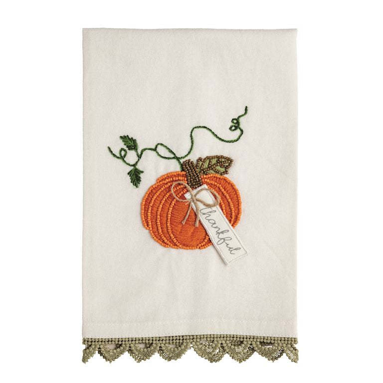 Beaded Embroidered Towel