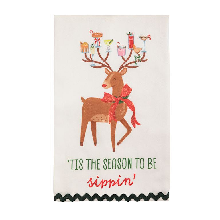 Tis The Season Glitter Towel