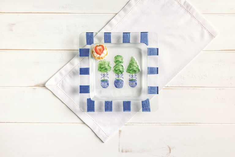 Topiary Slump Glass Plate