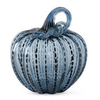 Speckled Blue Glass Pumpkins