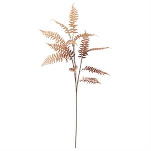39 Inch Orange W/brown Fern Spray