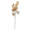 40 Inch Yellow Eva Pod Spray With Tan Leaves