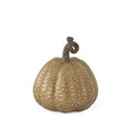 5.25 Inch Gold Maze Embossed Pumpkin