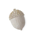 2.5 Inch Cream With Gold Acorn