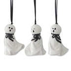 White Ceramic Ghost Ornament