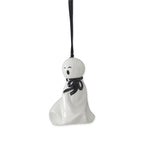 White Ceramic Ghost Ornament