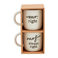 Mr and Mrs Always Right Mug Set