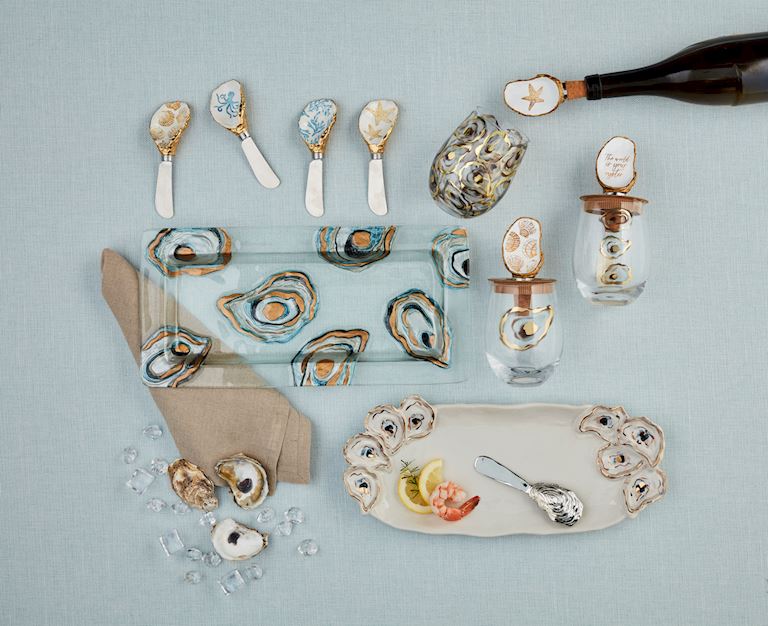 Patterned Oyster Spreaders