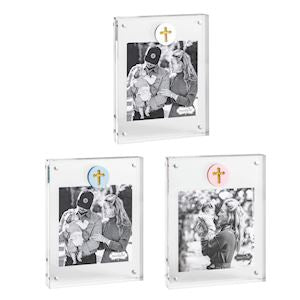 Cross Medallion Acrylic Frame