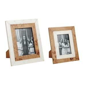 Burl And Marble Frame