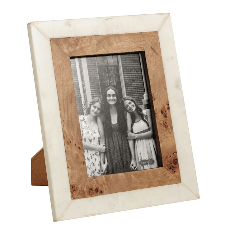 Burl And Marble Frame