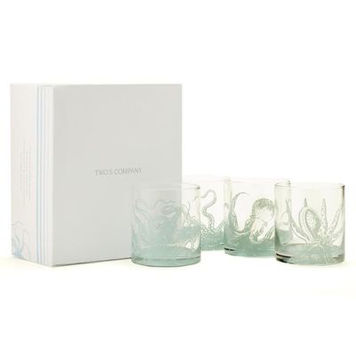 Octopus Double Old Fashion Glass Set