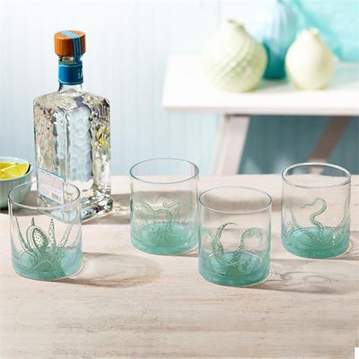 Octopus Double Old Fashion Glass Set