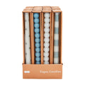 Blue And White Taper Candle