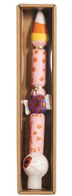 Halloween Glitter Taper Candle