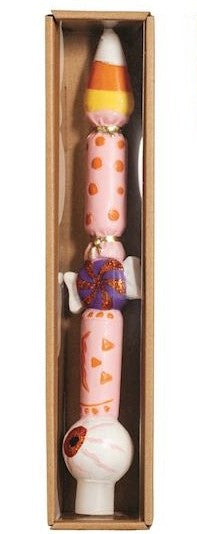 Halloween Glitter Taper Candle