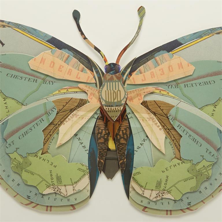 Butterfly Collage Art
