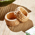 Cane Napkin Ring Set Of 4