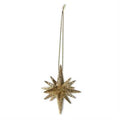 2.5 Inch Gold Glitter Star Ornament