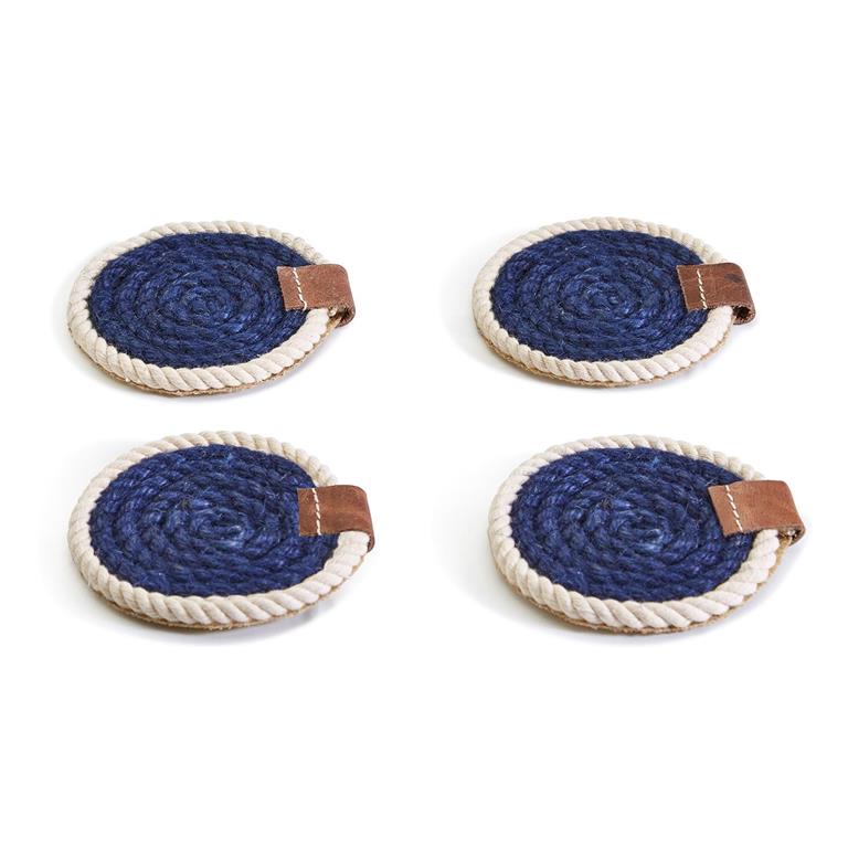 Blue Rope Coaster Set Of 4