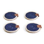 Blue Rope Coaster Set Of 4