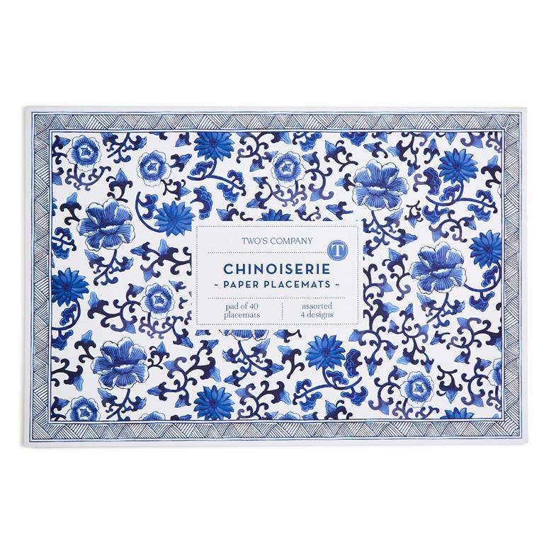 Chinoiserie Paper Placemat Book Of 40