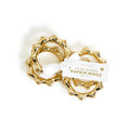 Golden Bamboo Napkin Ring Set Of 4
