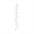 65 Inch Gold Glittered Twig Garland With Pearls