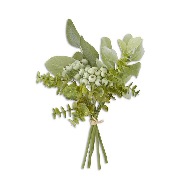 13 Inch Mixed Green Foilage With Berries Bundle