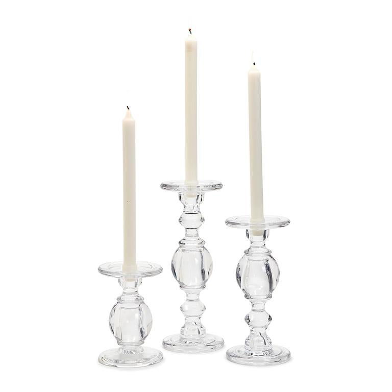 Glass Pedestal Candleholder