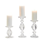 Glass Pedestal Candleholder