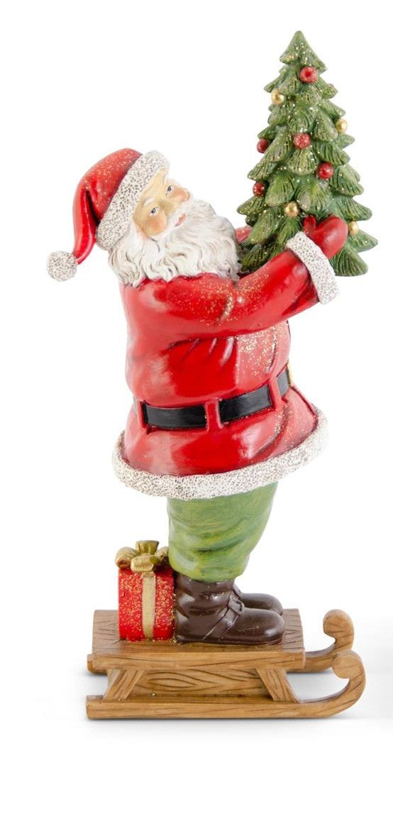 Glittered Traditional Santa