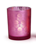 Palm Silhouette Candleholder Pink