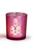Palm Silhouette Candleholder Pink