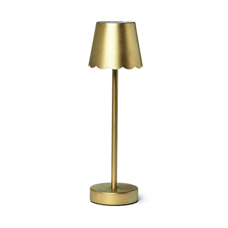 LED Cordless Rechargeable Lamp With Scalloped Edges